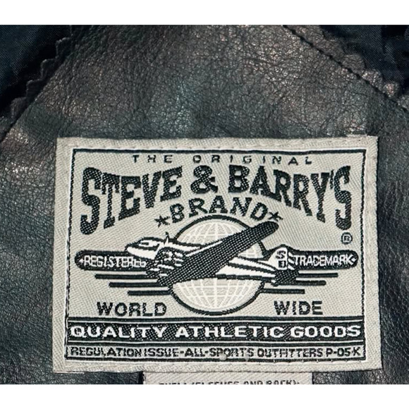 Steve & Barry’s USA Eagle Varsity Jacket Bomber Wool Leather Mens XL Y2K Vintage - Picture 12 of 13